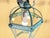 Vintage Style Solid Brass Verdigris Hanging Lantern - Restored & Rewired For Sale - Image 12 of 14