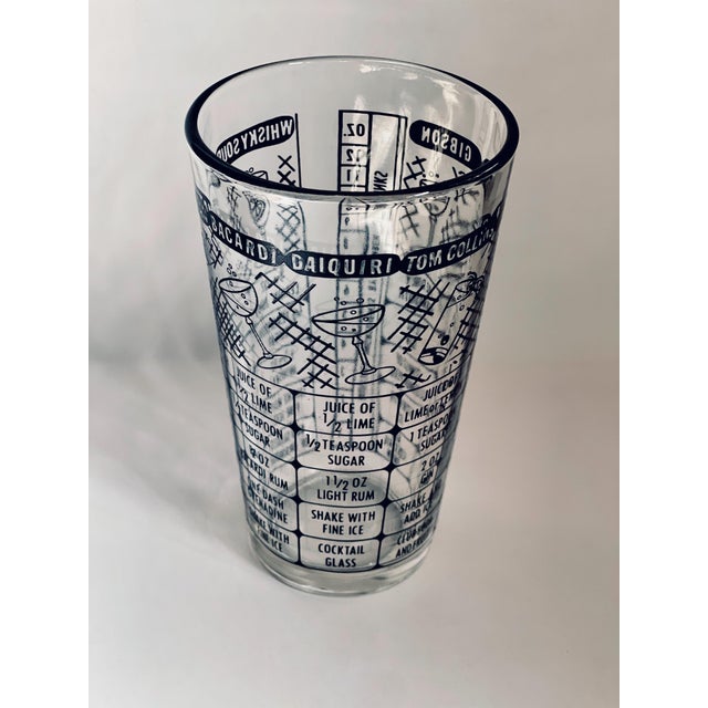 Mid 20th Century Mid 20th Century Federal Glass Cocktail Measuring Glass For Sale - Image 5 of 9