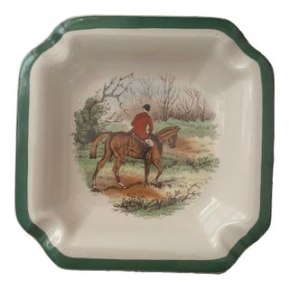 Spode English Equestrian “Homeward” Trinket or Ash Tray For Sale