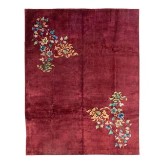 Galerie Shabab Collection Mid-20th Century Chinese Art Deco Room Size Carpet For Sale
