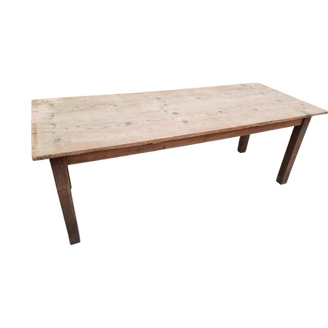 Farmhouse Table in Oak and Fir, 1870s For Sale - Image 6 of 7