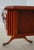 English Leather Top Yew Wood Writing Desk For Sale - Image 14 of 17