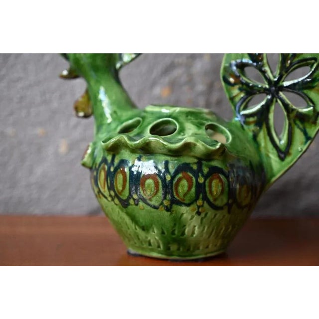 Ceramic Annecy Pine-Picker from Saint Jorioz For Sale - Image 7 of 10