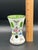 Stunning Vintage Moser Art Glass Bohemia Vase Cut to Green Overlay 5” Tall For Sale - Image 10 of 10