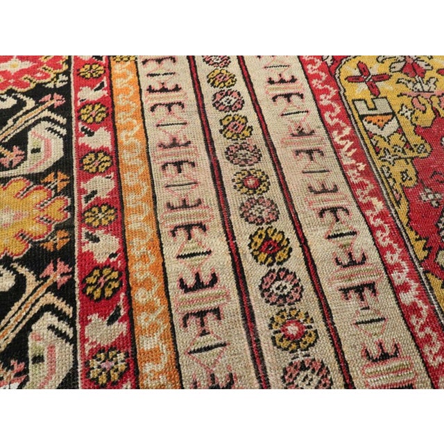 Galerie Shabab Collection Early 20th Century Turkish Ghiordes Accent Rug For Sale In New York - Image 6 of 9