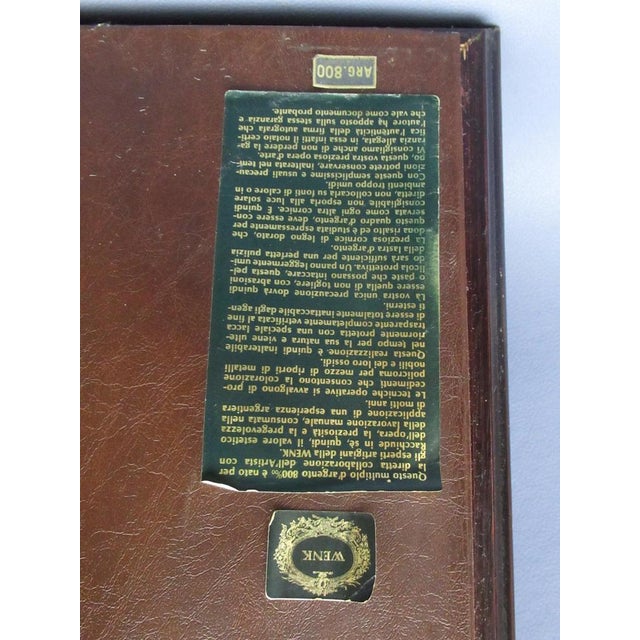 Bruno Cassinari, Il Gallo, Silkscreen on 800 Silver Plate, 1978, Framed For Sale - Image 4 of 18