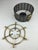 Mid-Century Modern Tea Warmer in Perforated Sheet Metal and Brass, 1950s For Sale - Image 6 of 9