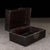 Brown Vintage Sandalwood Jewelry Box With Mother-of-Pearl Bird & Floral Inlay For Sale - Image 8 of 9