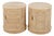 Pair of Drexel Heritage Burl Ash Oval End Tables For Sale