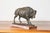 Figurative 20th-Century French Bronze Sculpture of a Bison on a Marble Base For Sale - Image 3 of 6