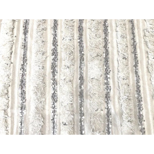 Contemporary 1980s Vintage Moroccan Rug With Sequins For Sale - Image 3 of 7