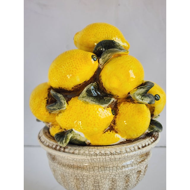 Vintage Lemon Ceramic Topiary For Sale In New York - Image 6 of 12