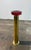 Metal Italian Mid-Century Brass and Red Lucite Pedestal Ashtray, 1970s For Sale - Image 7 of 7