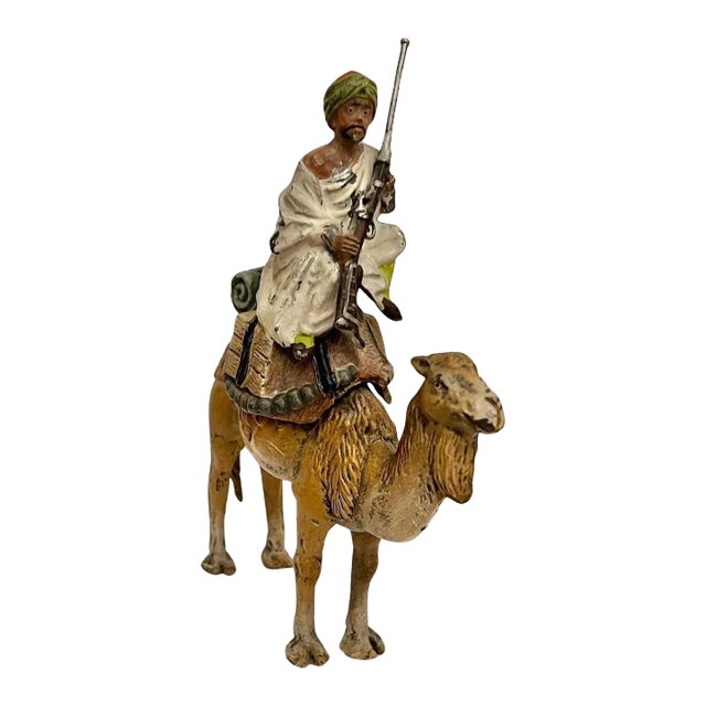 Orientalist Nuremberg Late 19th Century, Arab Lead Sculpture For Sale