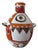 Vintage Hand-Painted Studio Ceramic Vase by Giovanni De Simone, 1965 For Sale