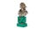 French An Exquisite French Silver and Malachite Bust of Napoleon, by Emile Pinedo For Sale - Image 3 of 9