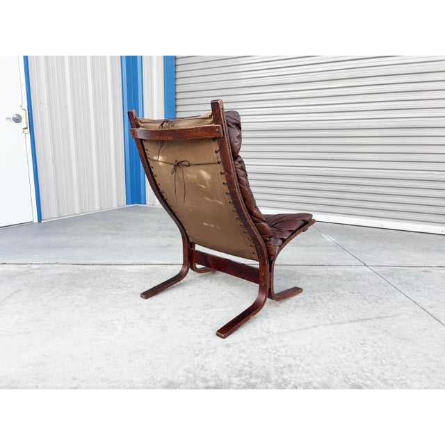 1960s Danish Modern "Siesta" Lounge Chair and Ottoman Attributed to Westnofa For Sale - Image 11 of 16