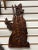Mexican Mid Century Carved Wood Figure - Set of 2 For Sale - Image 3 of 3