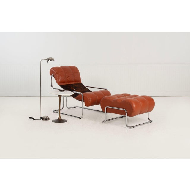 Guido Faleschini for Mariani “Tucroma” Lounge Chair & Ottoman, Italy c.1960 For Sale - Image 16 of 17