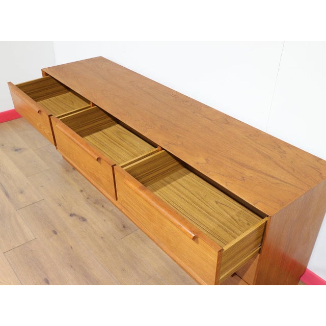 Mid Century Modern Vintage Teak Dresser Chest Danish Bedroom Furniture For Sale In Greensboro - Image 6 of 14