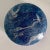 Mid-Century Modern Blue Alabaster Box with Sliding Attached Round Lid For Sale - Image 3 of 6