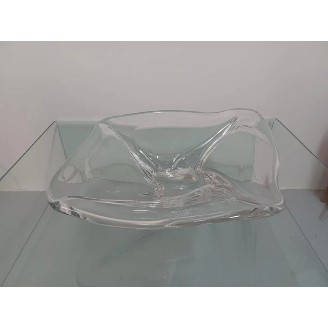 Large crystal cut, signed Daum, France This piece has an attribution mark, I am sure that it is completely authentic and...