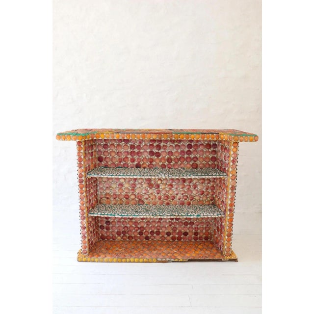 20th Century Grotto Shell Bar and Stools, 1950s, Set of 3 For Sale - Image 10 of 16