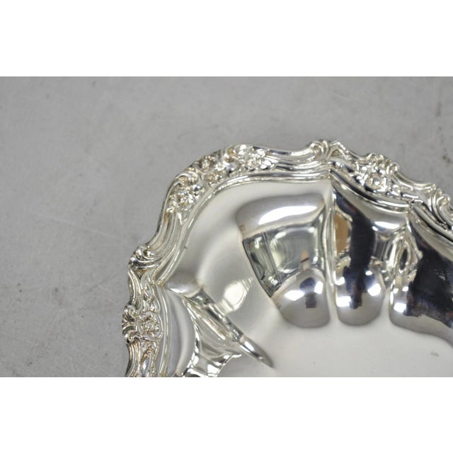 Mid 20th Century Mid 20th Century International Silver "Countess" Silver Plated Trinket Nut Dish Serving Platter For Sale - Image 5 of 11
