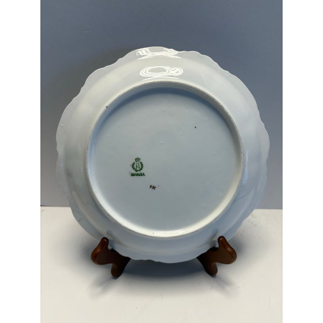 Rosenthal Antique Rosenthal Bavaria Cabinet Plate, Hand Painted Pears, Gilt Scroll Rim, C. 1900 German Porcelain For Sale - Image 4 of 6