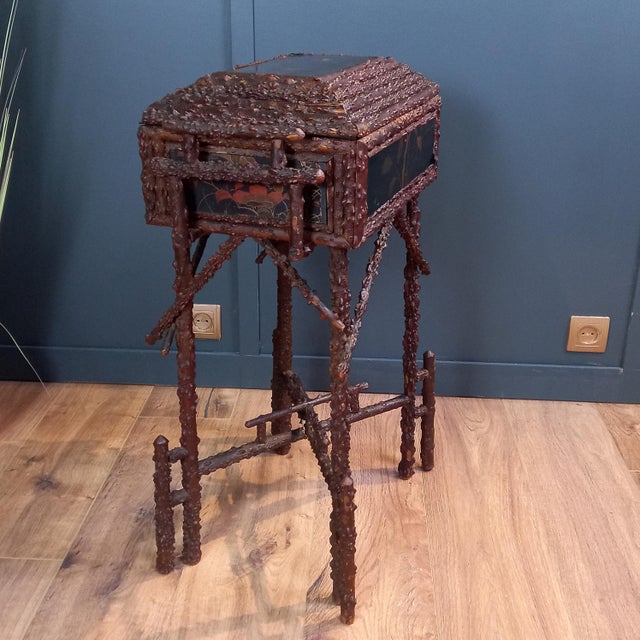 Antique Japanese Sewing Table For Sale - Image 5 of 14