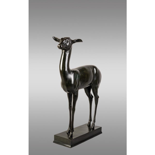 Young Deer Figurine in Patinated Bronze from Chiurazzi Napoli, 1890s For Sale - Image 4 of 7