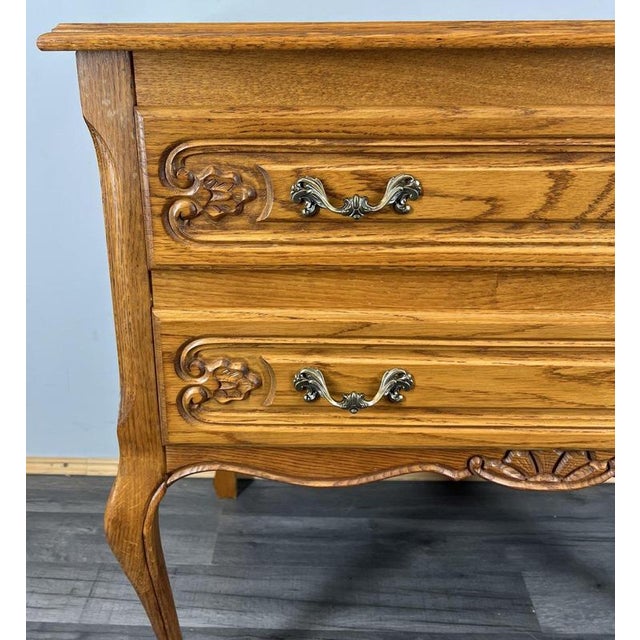 Vintage French Chest of Drawers in Oak For Sale - Image 4 of 12