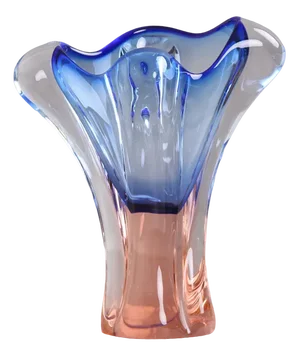Colored Glass Vase by Josef Hospodka, 1960s