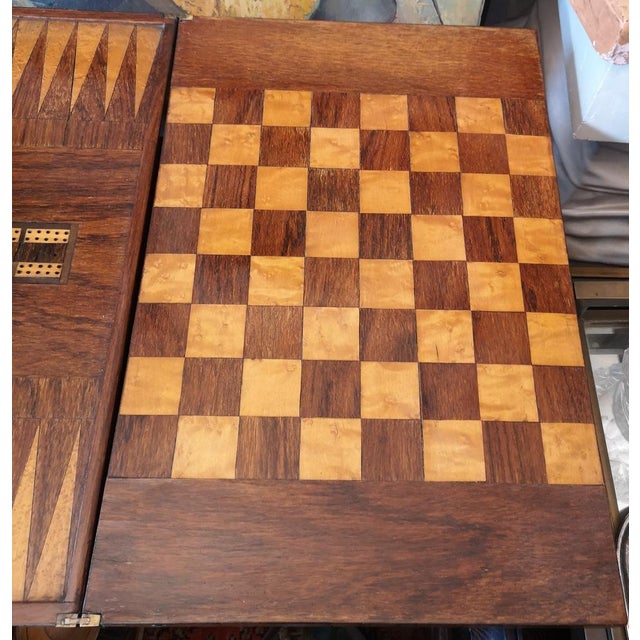 Art Deco Folding Chess Game Table, 1930s For Sale - Image 10 of 15