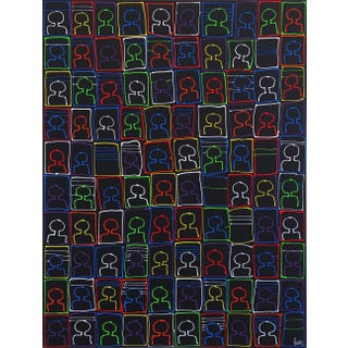 "A Smaller Crowd Ii" Original Artwork by R Hunt For Sale