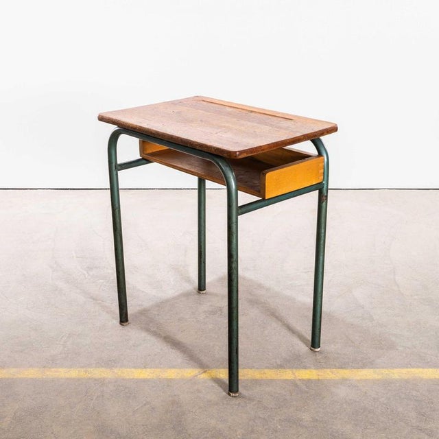 Mid-Century French Single School Desk or Console Table from Mullca, 1960s For Sale - Image 10 of 10