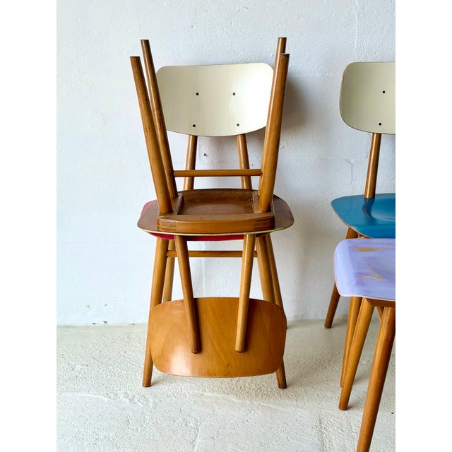 Bistro Chairs from Ton, 1960, Set of 4 For Sale - Image 16 of 18