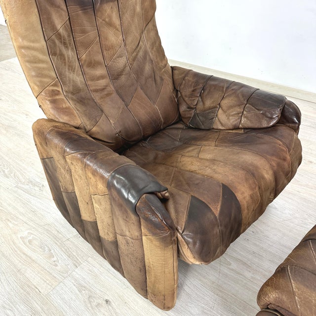 De Sede De Sede Ds 50 Buffalo Leather Lounge Chair With Ottoman For Sale - Image 4 of 11