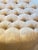 French Provincial Tufted Damask Ottoman Footstool For Sale - Image 4 of 6