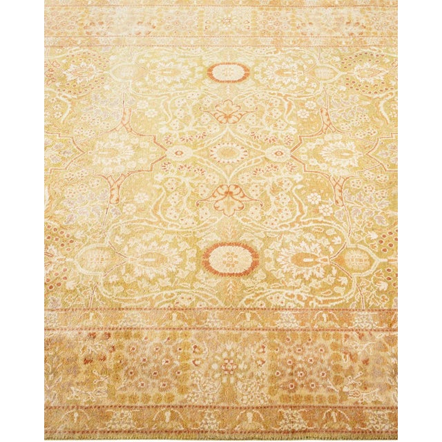 Solo Rugs Mogul, One-of-a-Kind Hand-Knotted Area Rug - Green, 4' 2" x 6' 4" For Sale - Image 4 of 8