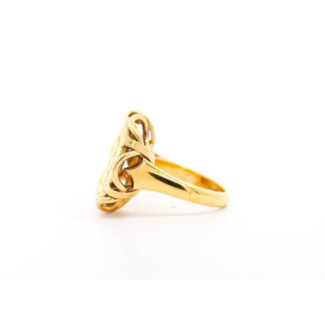 Salvador Dali For Piaget 'Dalí d'Or' 22K Gold Coin Ring in 18K Gold Setting, Size 6.5 For Sale In Miami - Image 6 of 12