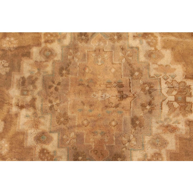 Vintage Turkish Oushak Rug For Sale - Image 4 of 4