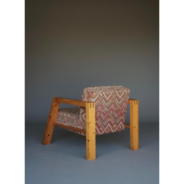 1970s Dutch Pine Armchair, 1970s For Sale - Image 5 of 14