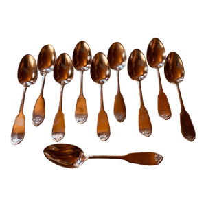 Late 19th Century American Silver Plate Teaspoons- Set of 10