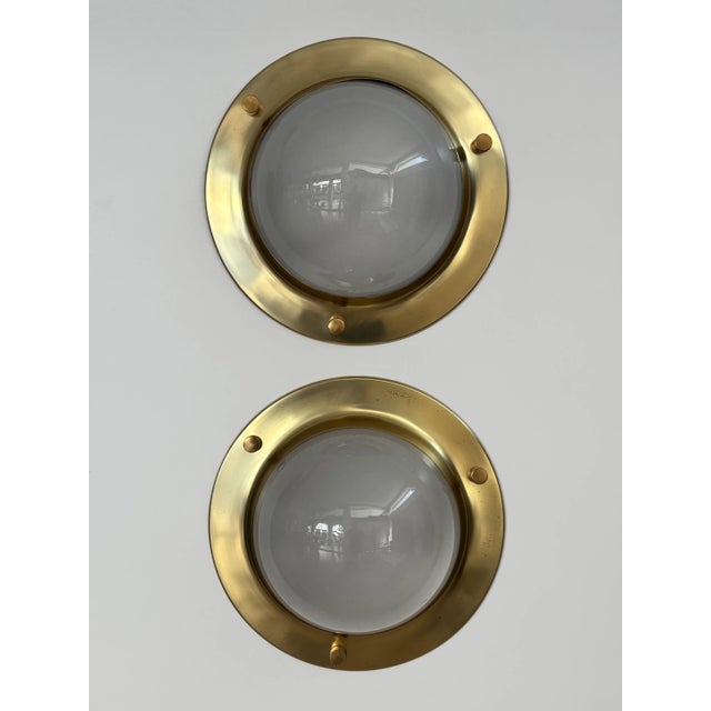 Mid-Century Modern LSP6 Tommy Wall or Ceiling Lamps attributed to Luigi Caccia Dominioni for Azucena, Italy, 1960s, Set of 2 For Sale - Image 3 of 15