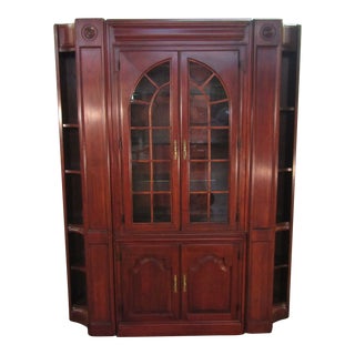 Harden Solid Cherry Three Piece Bookcase Unit For Sale