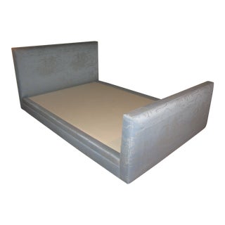 Donghia Shangri-La Morning Glory Chrome Queen Bed Frame For Sale