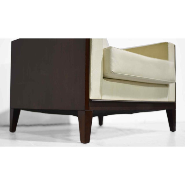 Vintage Contemporary Cream Lounge Chair LSM Collection by David Edward For Sale - Image 9 of 14