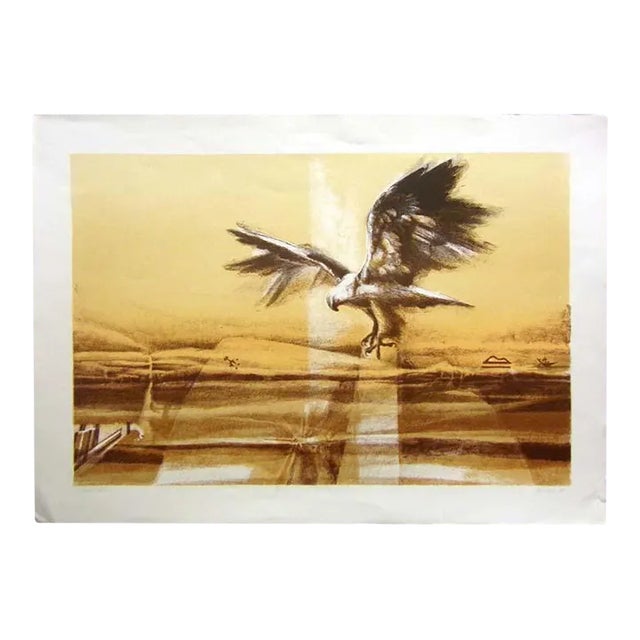 Larry Fodor "Distant Prey" Hand Signed and Numbered Limited Edition Lithograph For Sale