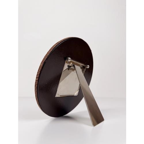 Vintage Nautical Picture Frame with Marine Chains and Leather in the style of Gucci, 1970s For Sale - Image 9 of 14